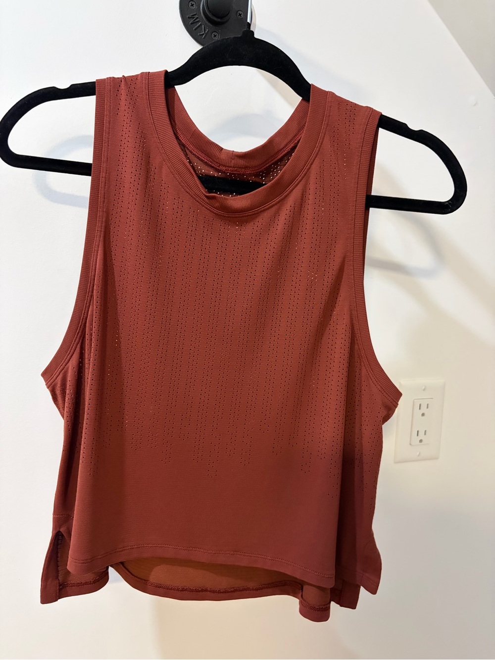 lululemon athletica Rust Perforated Muscle Tank